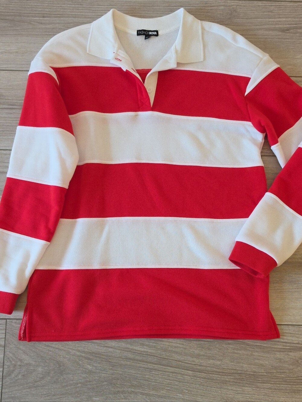 Striped Rugby Polo Long Sleeve